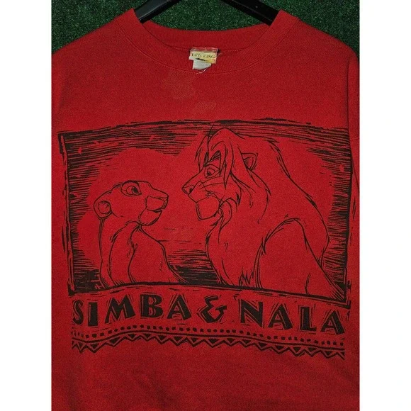 Vintage disney The Lion King crewneckSimba & Nala